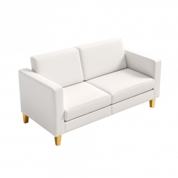 Straight couch 2 seats (loveseat)